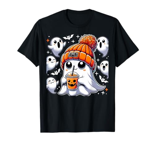 Halloween Kostüm Geist Trinken Kürbis Herren Damen Mädchen T-Shirt Halloween Kostüm Geist Trinken Kürbis Herren Damen Mädchen T-Shirt von cute Ghost pumpkin Halloween OUTFIT