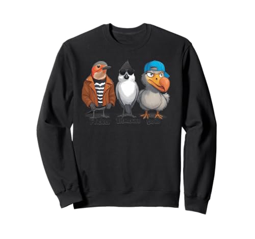 Damen Flicker Dodo Meise Lustiger Vogel Humor Bekleidung Sweatshirt von cute bird nerd apparel