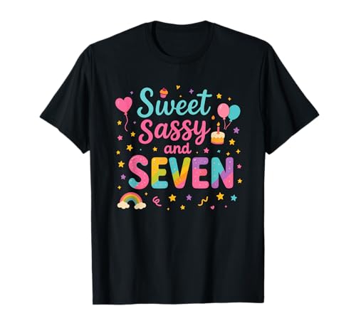 Niedliches Geschenk zum 7. Geburtstag von Mama oder Oma Seven Donut T-Shirt Niedliches Geschenk zum 7. Geburtstag von Mama oder Oma Seven Donut T-Shirt von cute birthday tee for daughter age 7