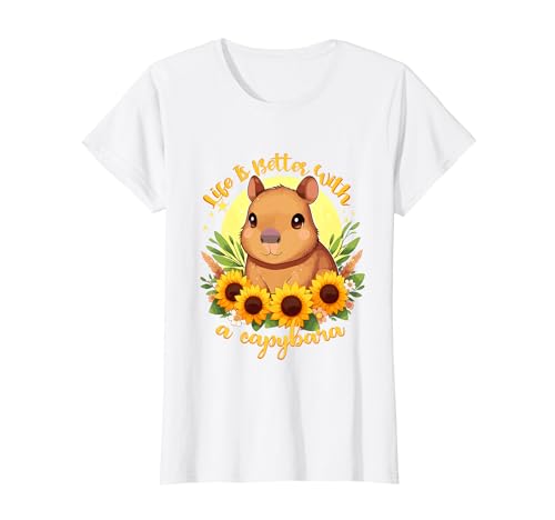 capybara stofftier capybara niedlich für kinder mädchen T-Shirt capybara stofftier capybara niedlich für kinder mädchen T-Shirt von cute capybara gifts a capybara tshirts for kids