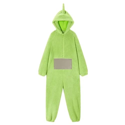 cutecool Halloween Overall Kostüm Onesie Pyjamas Unisex Tier One-Piece Kostüm Homewear Nachtwäsche Party-hellgrün-XL-Teletubbies von cutecool