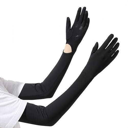 cutlot Arm Sleeve Gaming, Armstulpen,Armlinge Damen - UPF 50+ Kühlende UV mit verstellbaren Handflächen & Fingerlöchern, Lightweight Breathable für Volleyball, Radfahren, Basketball Sport von cutlot