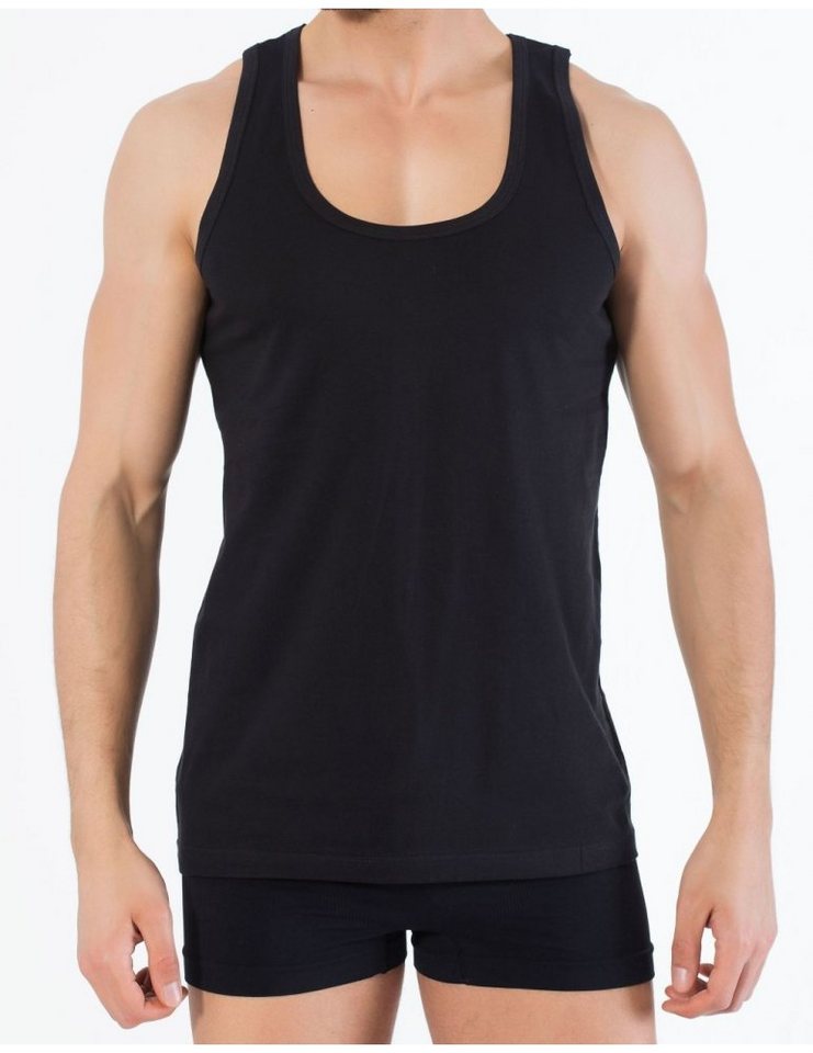 cwonlineshop Unterhemd Tank Top Achselshirt für Herren (Spar-Pack, 4-St) Feinripp aus 100% Baumwolle von cwonlineshop