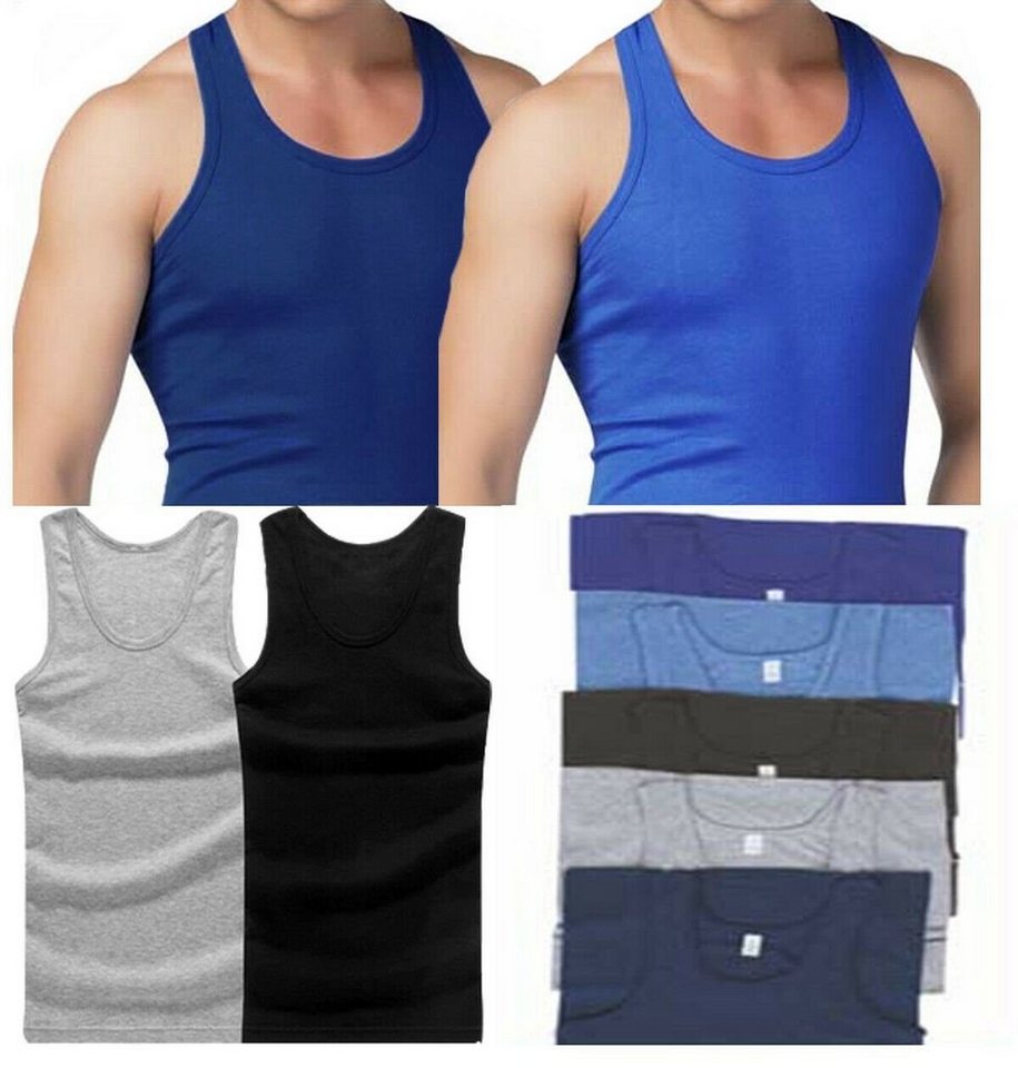 cwonlineshop Unterhemd Tank Top Achselshirt für Herren Feinripp (Spar-Pack, 4-St) Feinripp aus 100% Baumwolle von cwonlineshop