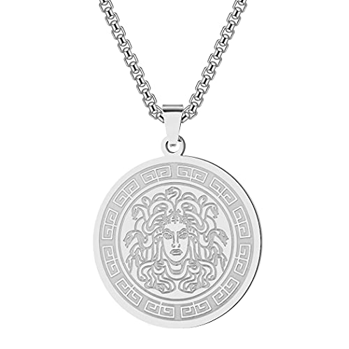 cxwind Medusa Anhänger Halskette Schmuck griechische Mythologie Geschenk antike griechische Symbol Medusa heidnischen Charm Gorgon Halskettegon von cxwind