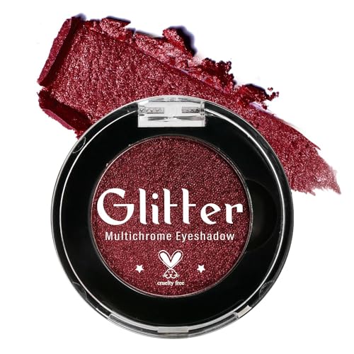 Burgunderroter Lidschatten, hochpigmentierter wahrer roter funkelnder Lidschatten für Halloween-Look, süße Cremeformel, mischbarer Lidschattenpaletten für Clown Gothic Make-up, talkumfrei - Weinrot 3i Burgunderroter Lidschatten, hochpigmentierter wahrer roter funkelnder Lidschatten für Halloween-Look, süße Cremeformel, mischbarer Lidschattenpaletten für Clown Gothic Make-up, talkumfrei - Weinrot 3i von cypedo