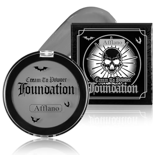 Graue Creme Gesichtsfarbe - ölbasiere High pigmentiert Face Body Paint SFX Halloween Foundaton Makeup für Kinder-Gesichtsbemalung Familien Gothic Horror Zombie Theater Dämonen Kostüme Cosplay Party Graue Creme Gesichtsfarbe - ölbasiere High pigmentiert Face Body Paint SFX Halloween Foundaton Makeup für Kinder-Gesichtsbemalung Familien Gothic Horror Zombie Theater Dämonen Kostüme Cosplay Party von cypedo