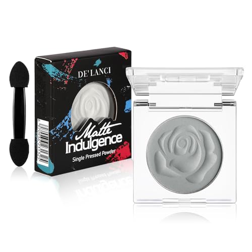 Mattes Heller Grauer Lidschatten mit Applikator | Hochpigmentierter, Langanhaltender, Wasserfester Sanfter Grauer Lidschatten | Kühlton Grau für Smokey und Natürliche Looks | Professionell von cypedo
