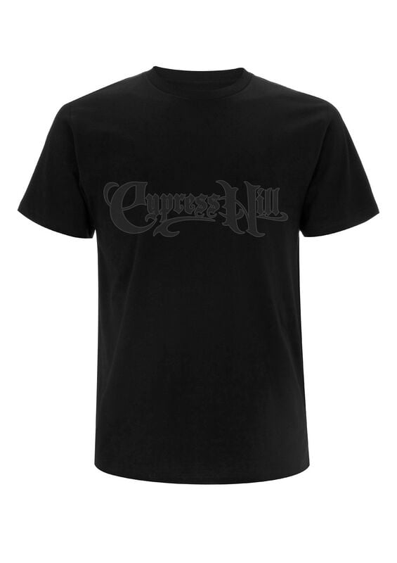 Cypress Hill Black On Black Logo T-Shirt schwarz in M von cypress hill