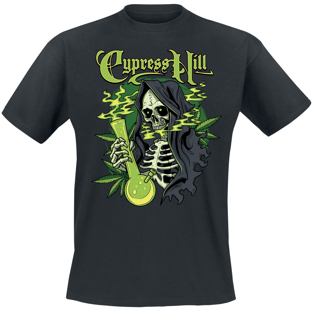 Cypress Hill T-Shirt - Skull Bong - S bis XXL - für Männer - Größe S - schwarz  - Lizenziertes Merchandise! von cypress hill