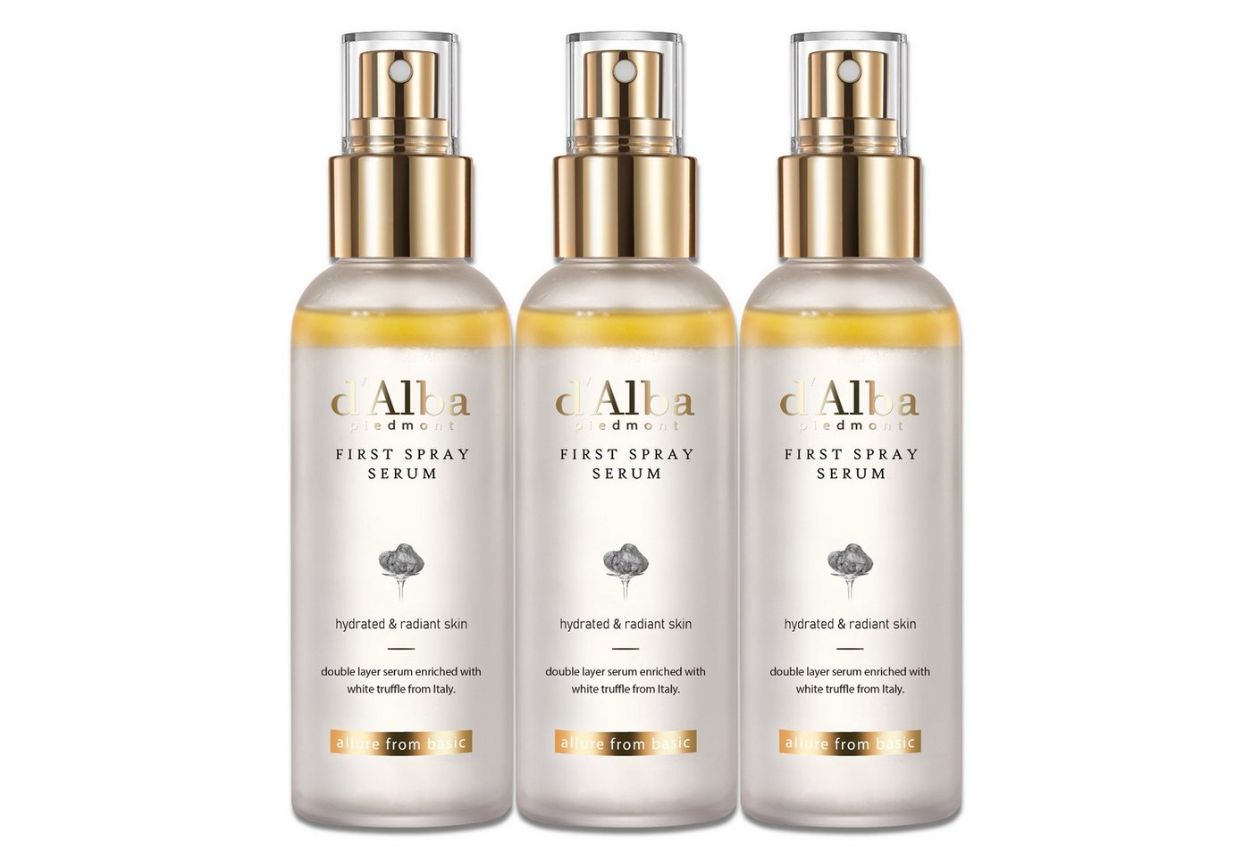 d'Alba Gesichtspflege First Spray Serum Korea Feuchtigkeit Glow Anti-Aging 100ml d’Alba, 3-tlg., Feuchtigkeitscreme, Stresslinderung von d'Alba