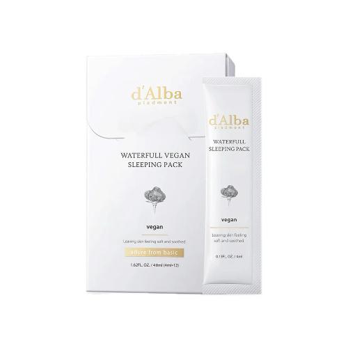 d'Alba - Waterfull Vegan Sleeping Pack - 48ml (4ml x 12packungungen) von d'Alba