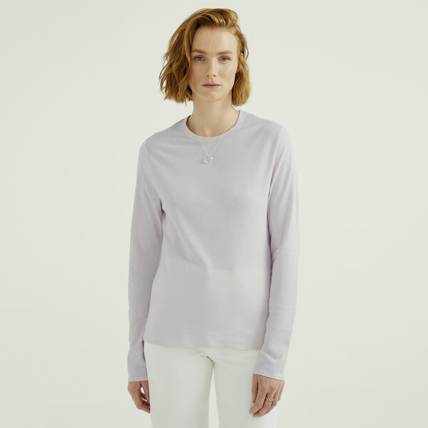 d'Els Mira Damen Rundhals-Neck Langarm T-Shirt aus Single Jersey Bio Baumwolle von d'Els