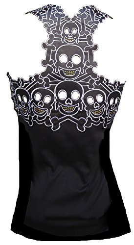 Rockabilly Punk Rock Baby Damen Designer Tank Top Shirt Tiki Skull schwarz Tattoo Design M 38 von d'Rockabilly Punk Rock Baby