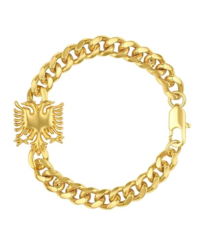 d'origine Albanien Adler Armband, Albanischer Adler Armband, Albanien Adler Kette, Albanien Kette, Albanien Schmuck, Albanischer Schmuck für Herren Gold von d'origine