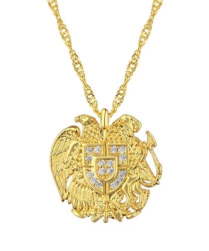 d'origine Armenien Wappen Kette | Damen - Gold von d'origine