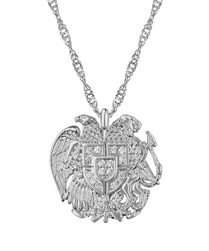 d'origine Armenien Wappen Kette | Damen - Silber von d'origine