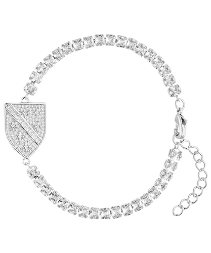 d'origine Bosnien Wappenarmband, Bosnien Zirkonia Armband, Bosnien Kette, Bosnien-Flaggenkette, Bosnien-Schmuck, Bosnien Schmuck für Damen Silber von d'origine