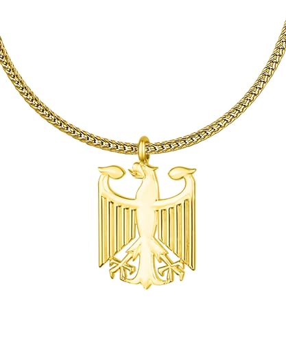 d'origine Deutschland Adler Kette für Herren, Deutschland Wappen Kette, Deutsche Kette, Deutschland Schmuck (Gold) von d'origine