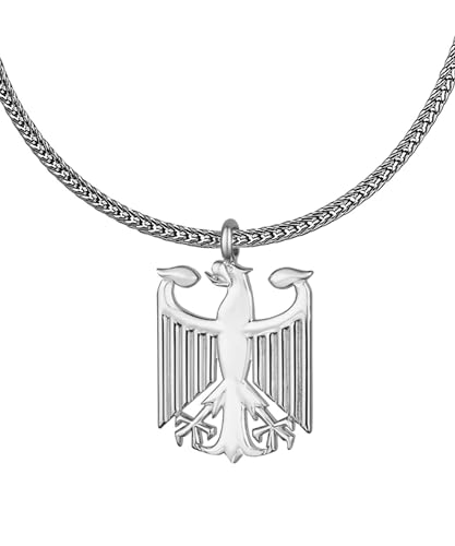 d'origine Deutschland Adler Kette für Herren, Deutschland Wappen Kette, Deutsche Kette, Deutschland Schmuck (Silber) von d'origine