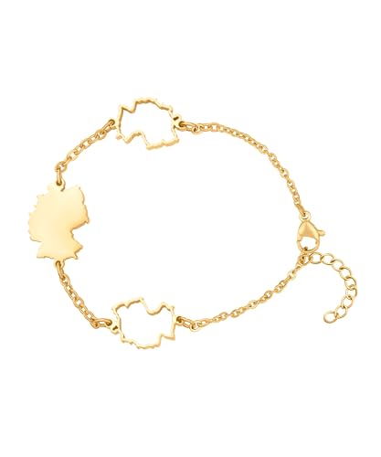 d'origine Deutschland Landkarten Armband Gold Unisex Damen Herren, Deutscher Schmuck, Deutsches Armband, Deutschland Flaggen Schmuck d'origine Deutschland Landkarten Armband Gold Unisex Damen Herren, Deutscher Schmuck, Deutsches Armband, Deutschland Flaggen Schmuck von d'origine