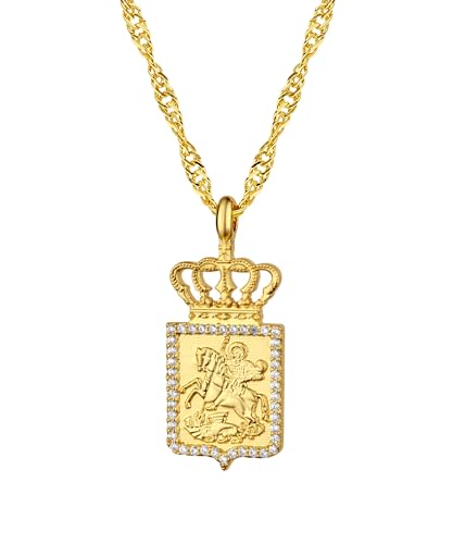 d'origine Georgien Wappen Kette | Damen Gold von d'origine