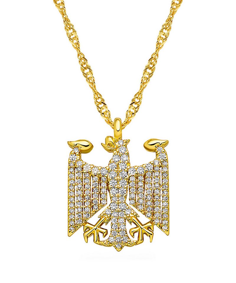 d'origine Kette mit Anhänger Deutschland Adler Kette für Damen, Deutschland Wappen Kette d'origine Kette mit Anhänger Deutschland Adler Kette für Damen, Deutschland Wappen Kette von d'origine