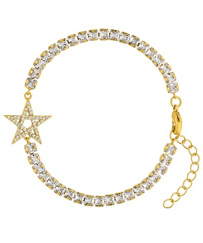 d'origine Marokko Wappenarmband, Marokkanisches Zirkonia Armband, Marokko Kette, Marokkanischer Schmuck, Marokkanischer Wappenschmuck für Damen Gold von d'origine