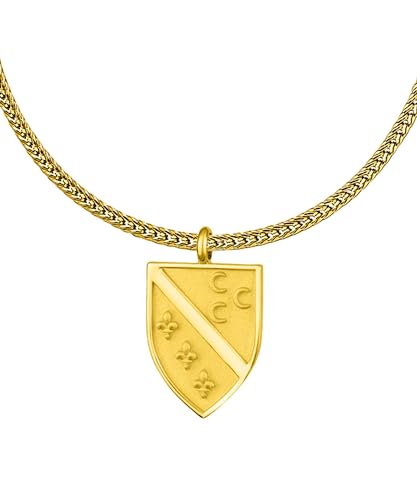 d'origine Sandžak Wappenkette, Sandžak Flaggenkette, Sandžak Kette, Sandžak Schmuck, Sandžak Wappenschmuck für Herren Gold von d'origine