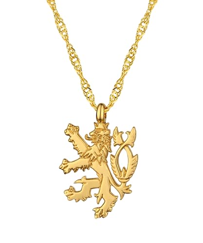 d'origine Tschechien Wappen Kette | Damen - Gold von d'origine