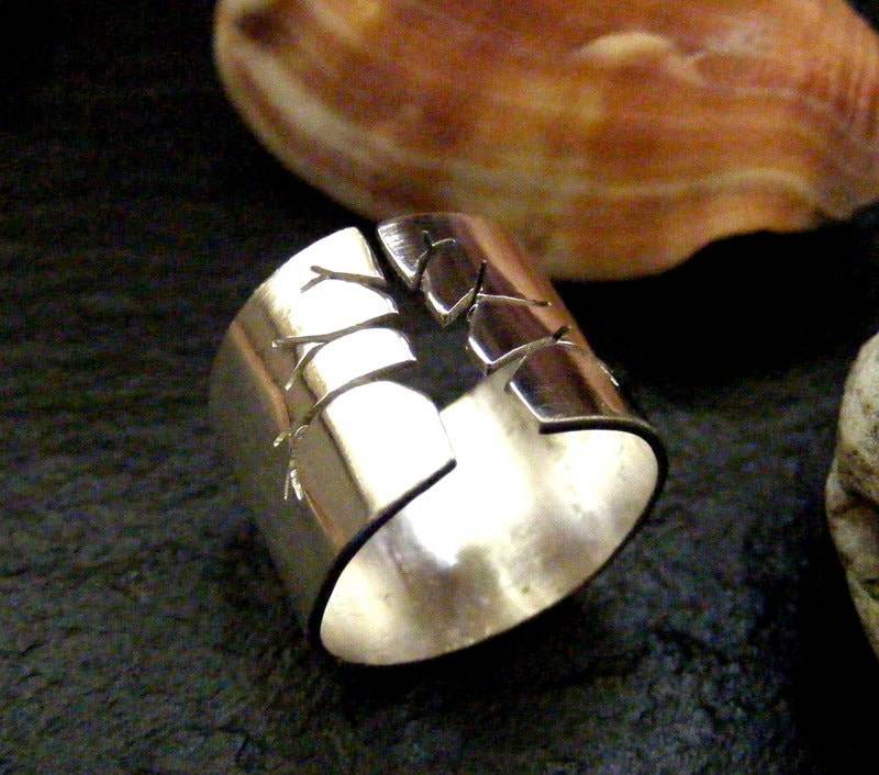 Silber Breit Bandring Mit Baum Design Sterling Statement Silber Breit Bandring Mit Baum Design Sterling Statement von dAgDesigns