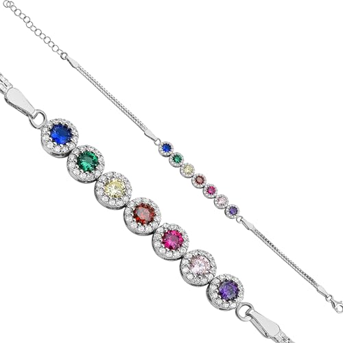 Dkeniz Damen Armband 925/- Sterling Silber 16 cm + 6 cm glänzend Zirkonia Silber 145260008 von dKeniz