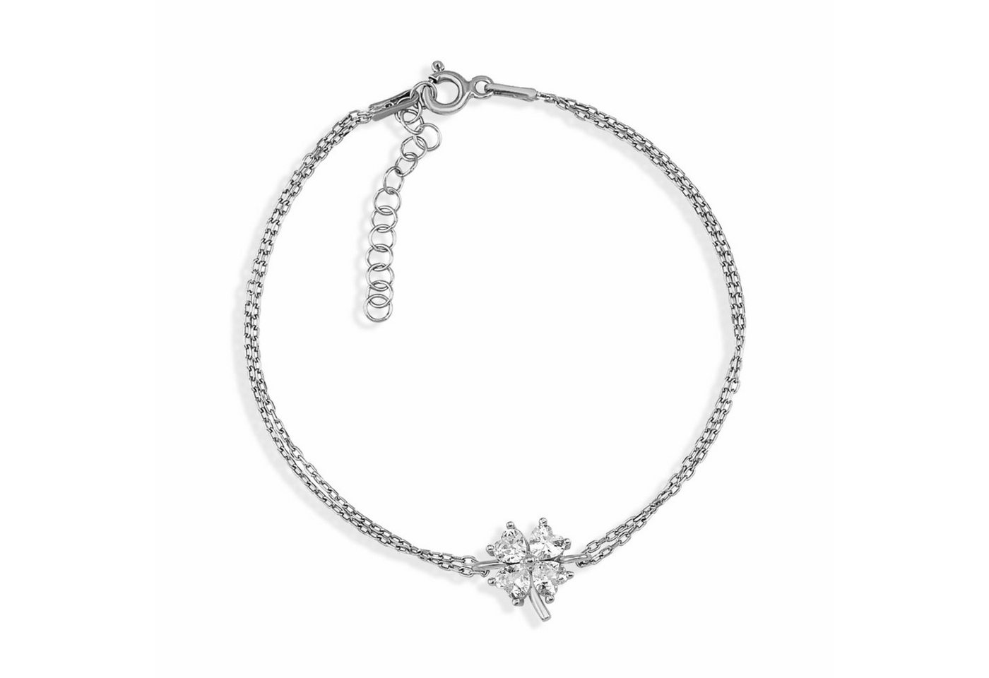 dKeniz Armband 925/- Sterling Silber Kleeblatt von dKeniz