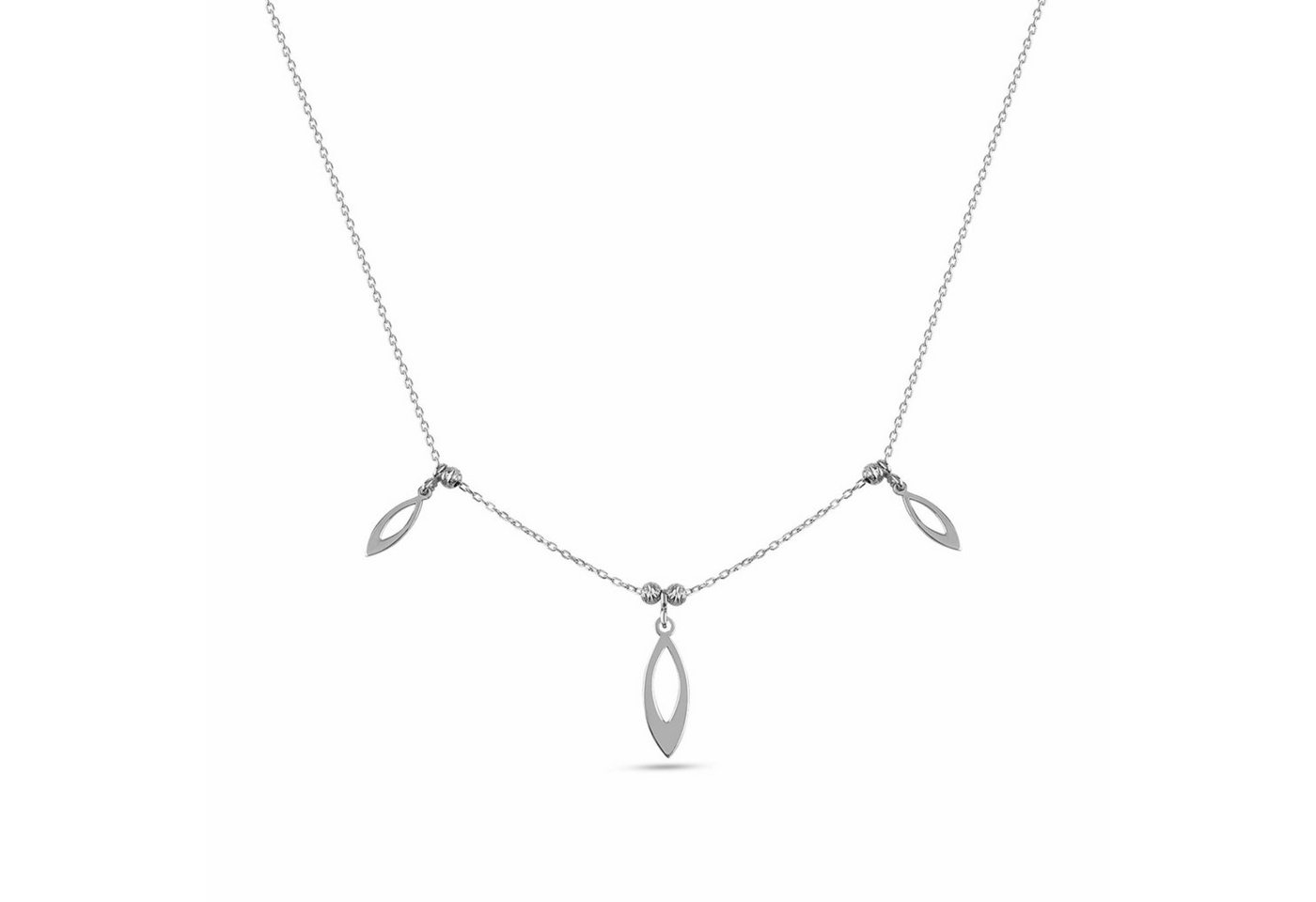 dKeniz Kette mit Anhänger 925/- Sterling Silber Pure Geometrie Silberkette von dKeniz