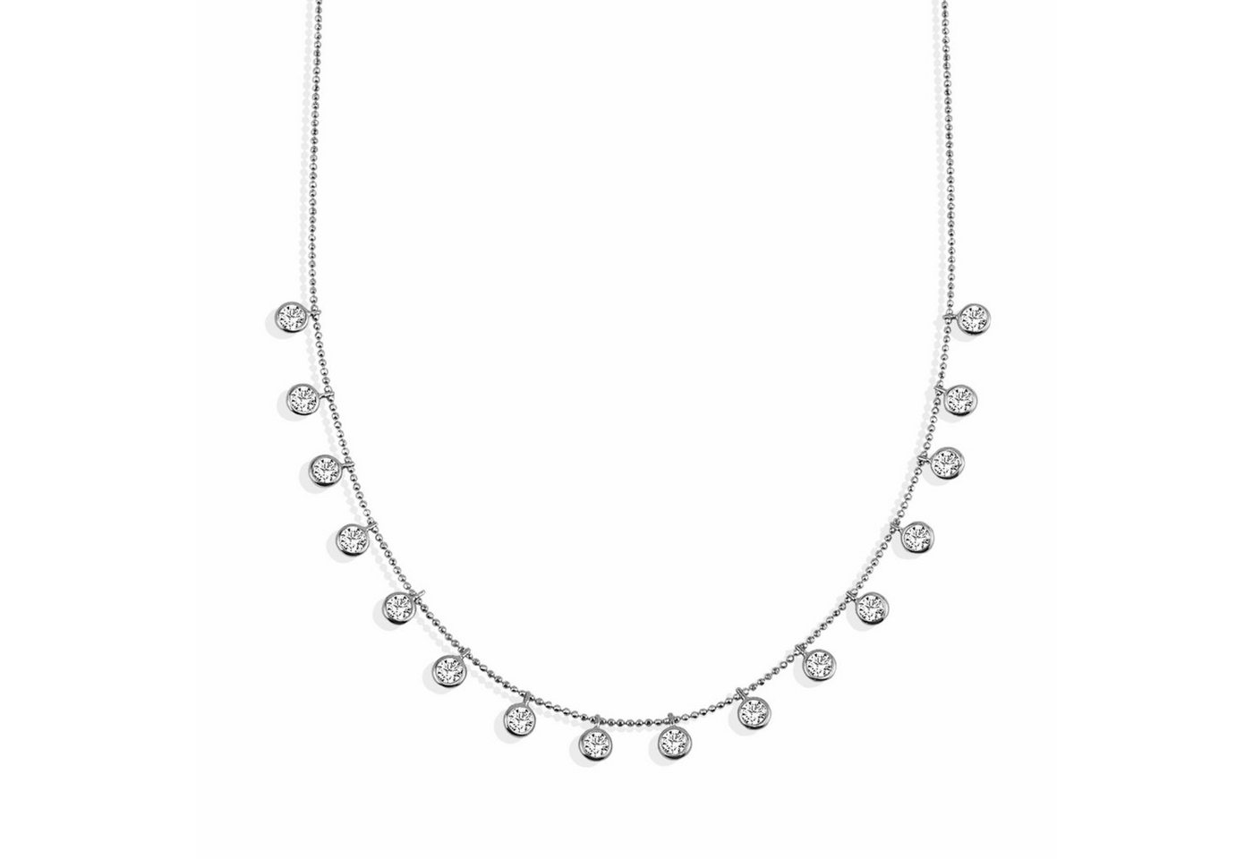 dKeniz Kette mit Anhänger 925/- Sterling Silber funkelnde Halskette von dKeniz