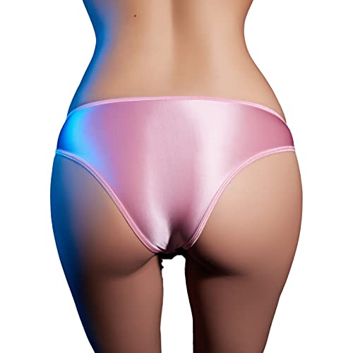 dPois Herren Sexy Slip String Tanga Ouvert Unterhose Höschen Briefs Panty mit Offen/Geschlossen Penis Hülle Erotisch Unterwäsche Reizwäsche Rosa_Offen Einheitsgröße von dPois