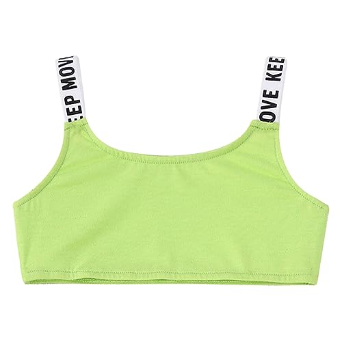 dPois Mädchen Sport Crop Top Kurz Tank Top Bustier Baumwolle Sportshirt Oberteil Workout Training Fitness Kinder Sportwear Neon Grün 158-164 dPois Mädchen Sport Crop Top Kurz Tank Top Bustier Baumwolle Sportshirt Oberteil Workout Training Fitness Kinder Sportwear Neon Grün 158-164 von dPois