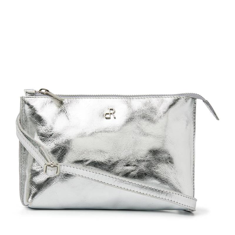 dR Amsterdam - Assorted Leather Clutch 743616 Silver Silver von dR Amsterdam