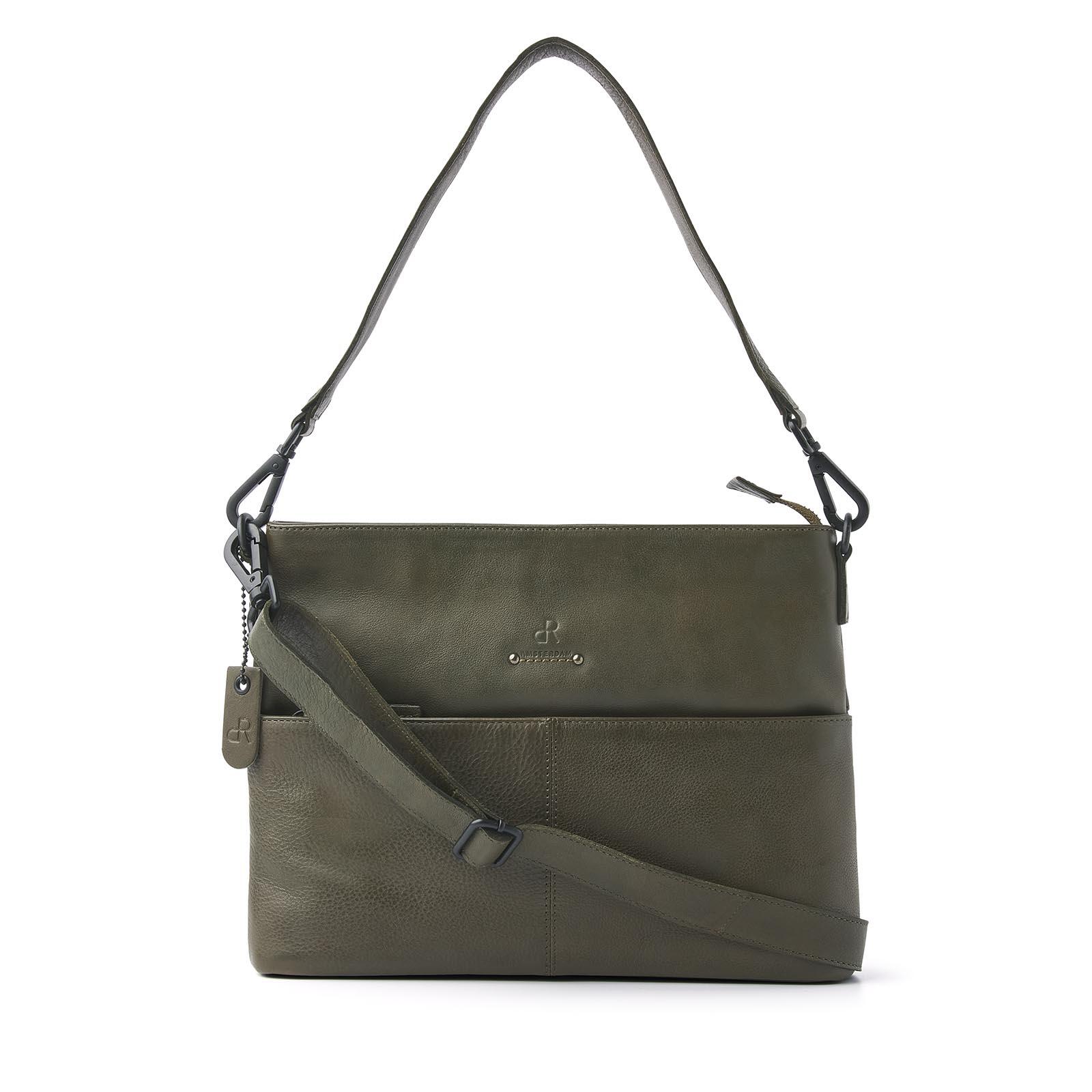 dR Amsterdam - TAMPA Handtasche Mit Reißverschluss 933543 Olive Olive von dR Amsterdam