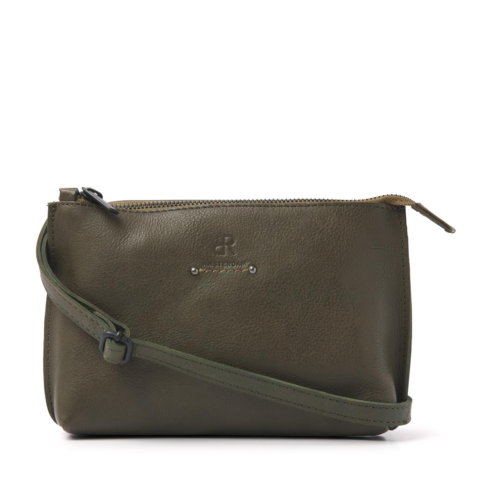 dR Amsterdam - TAMPA Handtasche Mit Reißverschluss 933616 Olive Olive von dR Amsterdam