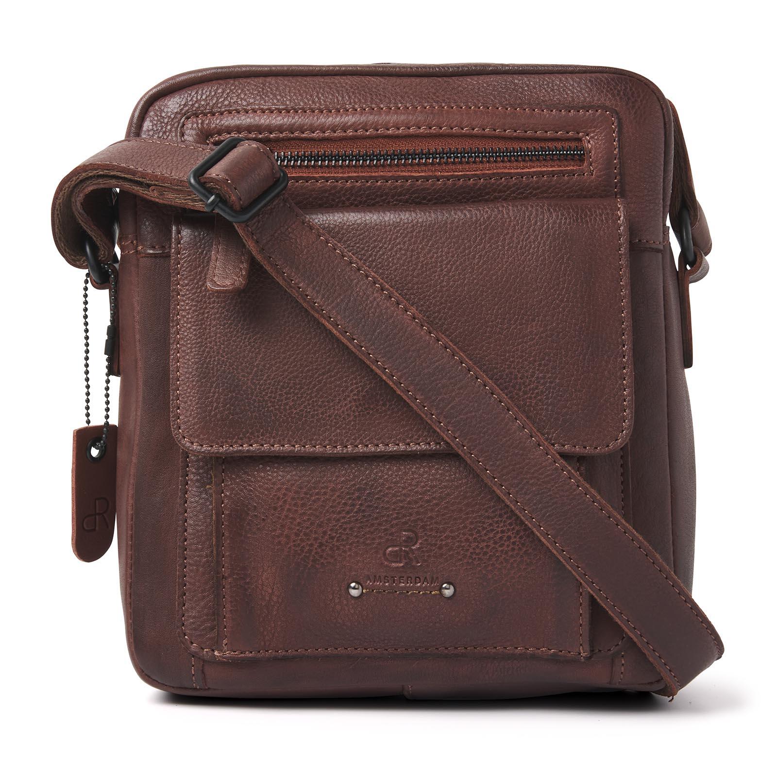 dR Amsterdam - TAMPA Handtasche Mit Reißverschluss 933664 Brown Brown von dR Amsterdam