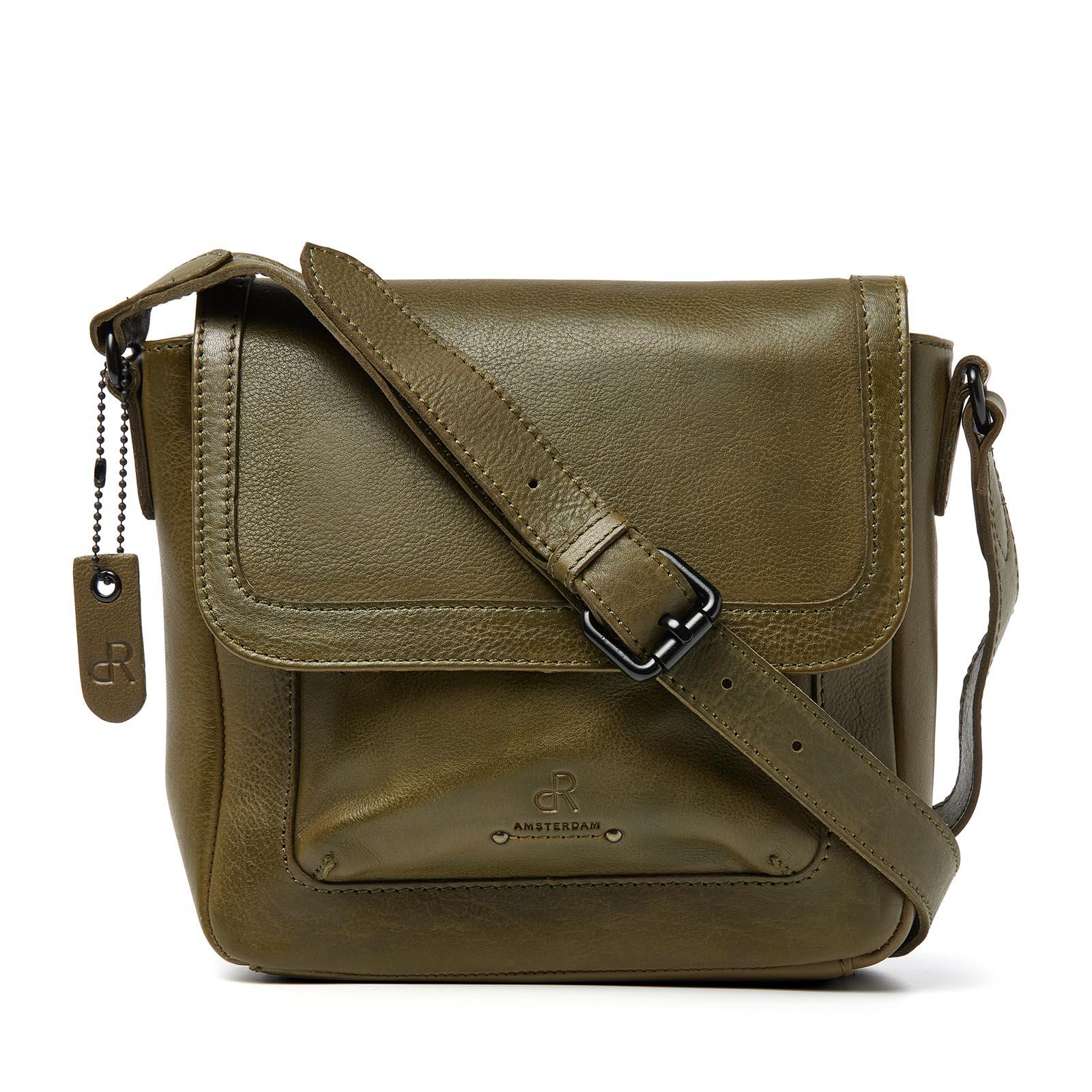 dR Amsterdam - TAMPA Handtasche Mit Überschlag 933725 Olive Olive von dR Amsterdam