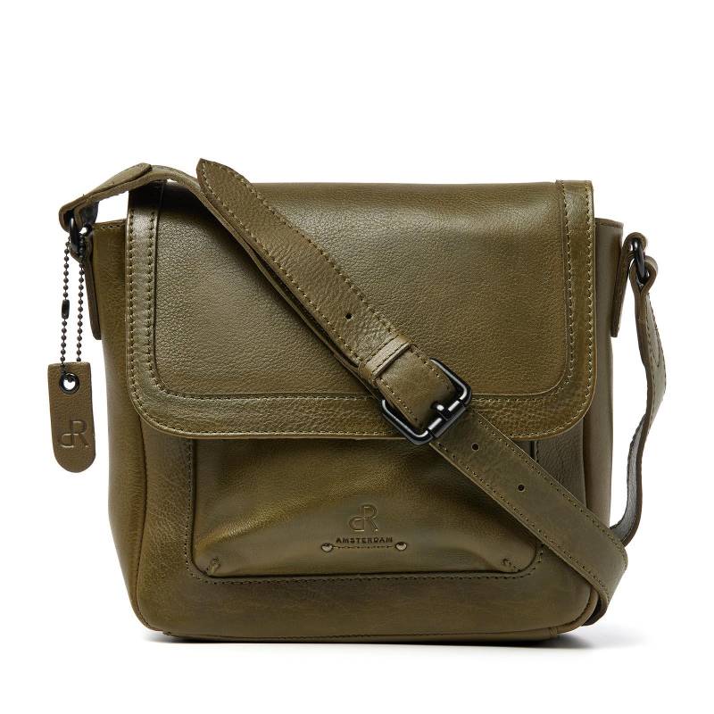 dR Amsterdam - TAMPA Handtasche Mit Überschlag 933725 Olive Olive von dR Amsterdam