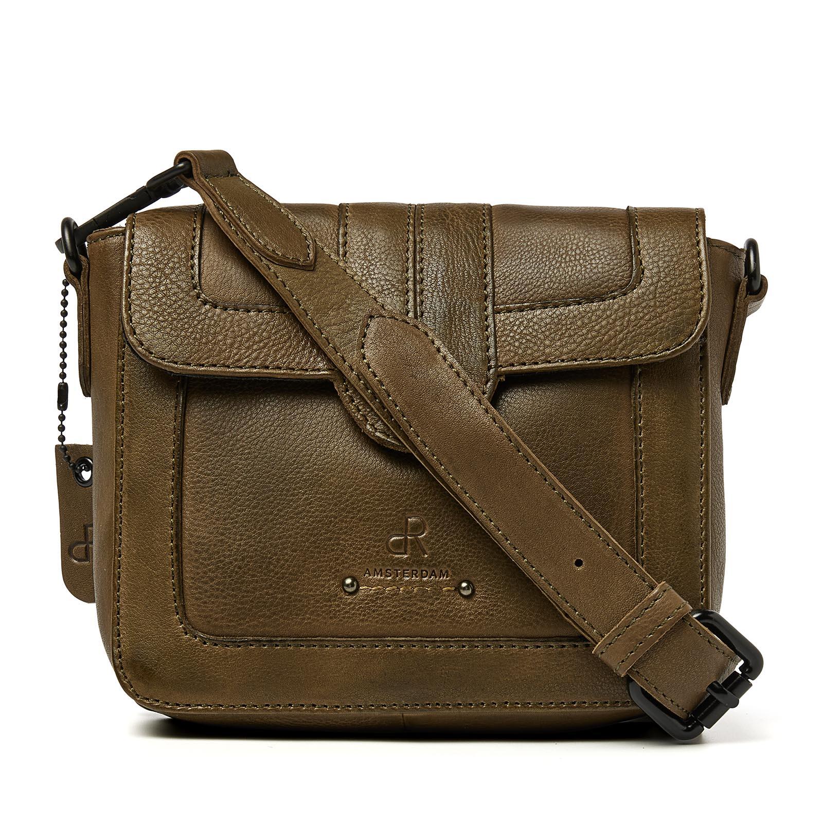 dR Amsterdam - TAMPA Handtasche Mit Überschlag 933735 Olive Olive von dR Amsterdam