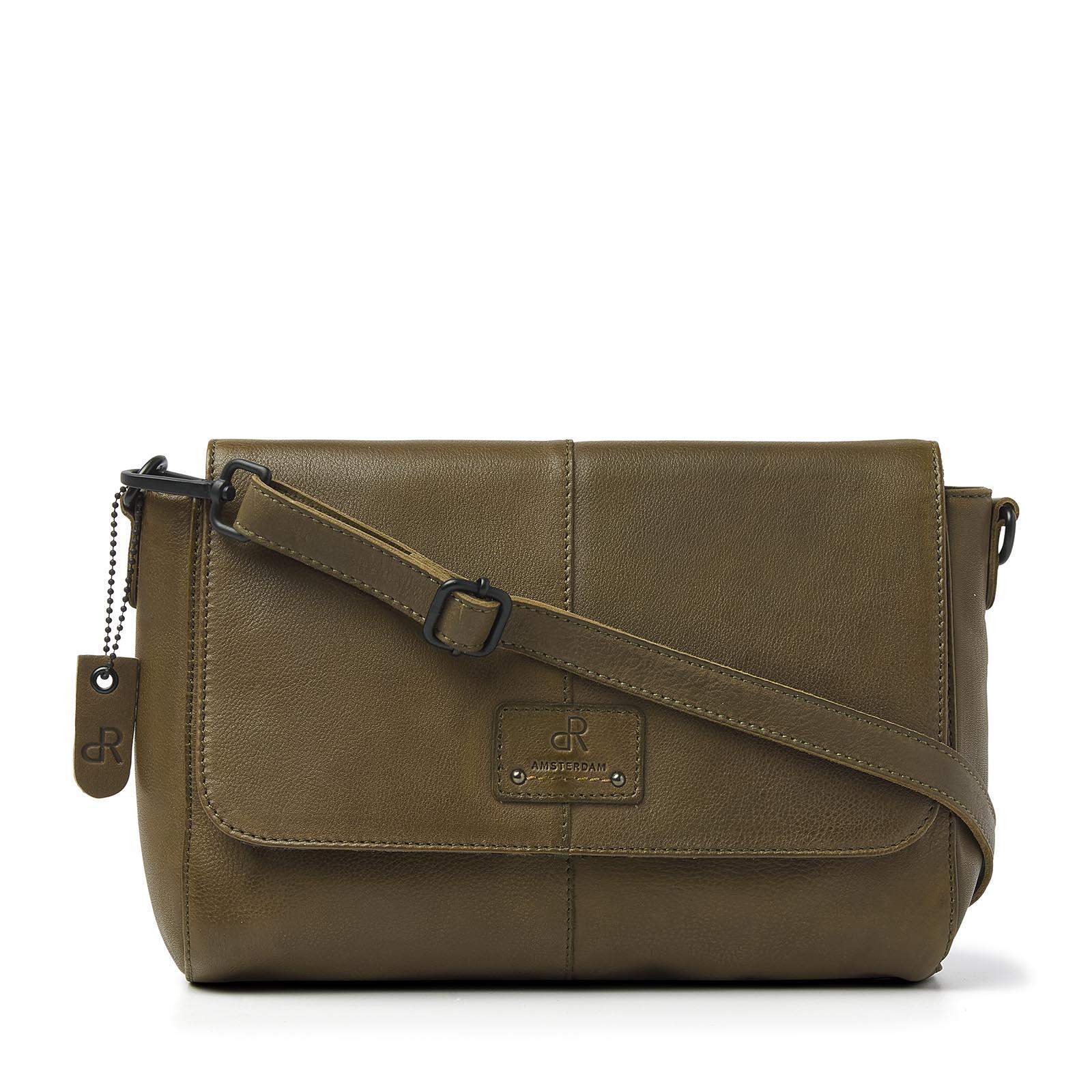 dR Amsterdam - TAMPA Handtasche Mit Überschlag 933766 Olive Olive von dR Amsterdam