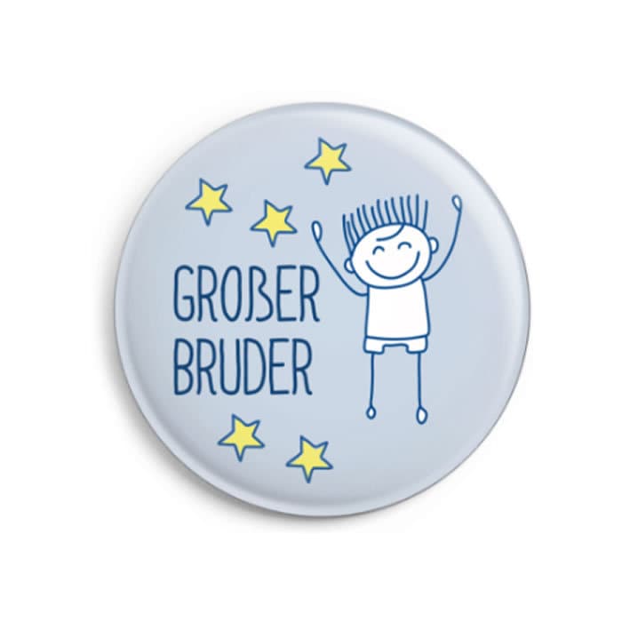Button Großer Bruder | Geschenk Zur Geburt Inkl. Karte von dabelinoDesign
