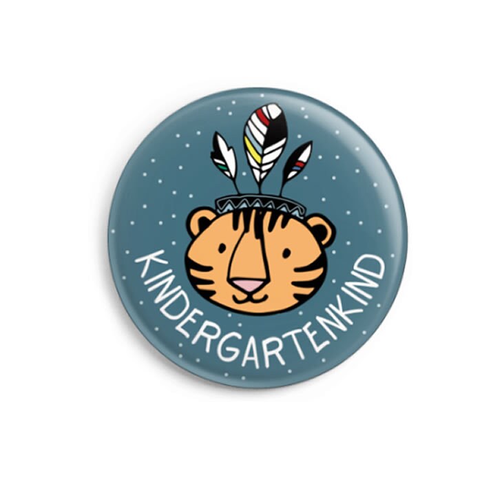 Button Kindergartenkind | Junge Mit Karte | Geschenk Zur Kita-Eingewöhung von dabelinoDesign