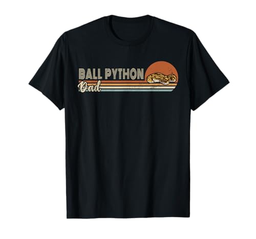ball python papa retro männer vintage vater python schlangen T-Shirt ball python papa retro männer vintage vater python schlangen T-Shirt von dad Reptile retro father men pied ball python