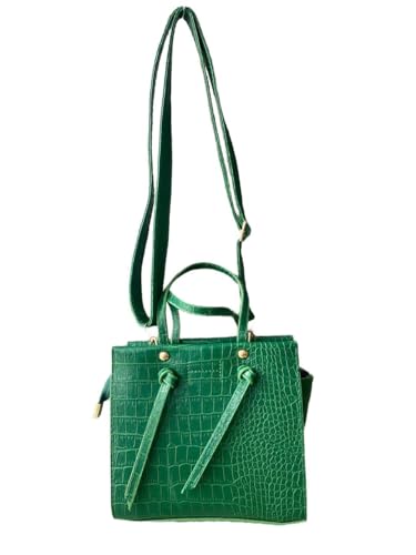 dadali Damenhandtasche und Umhängetasche, stilvolle und bequeme Alltagstasche aus PVC, ideal für den Alltag und besondere Anlässe | grün - STD von dadali