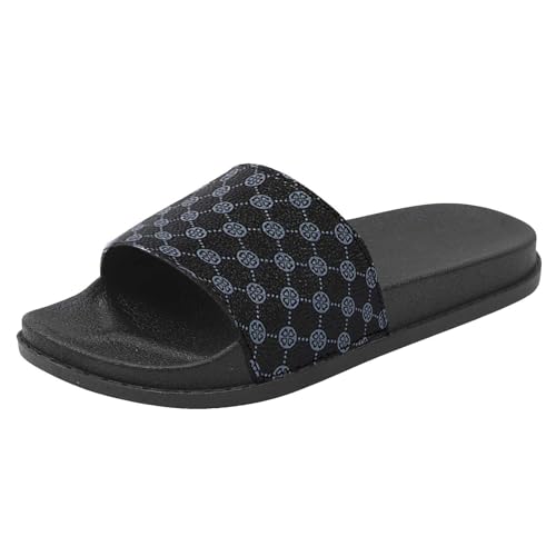 Damen Flache Sandalen Sommer Bequeme Sommerschuhe Flache OrthopäDische-Sandalen Open Toe Hausschuhe Elegant Schlappen Damensandalen von dafeyuing